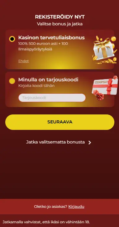 777Vault Rekisteröityminen